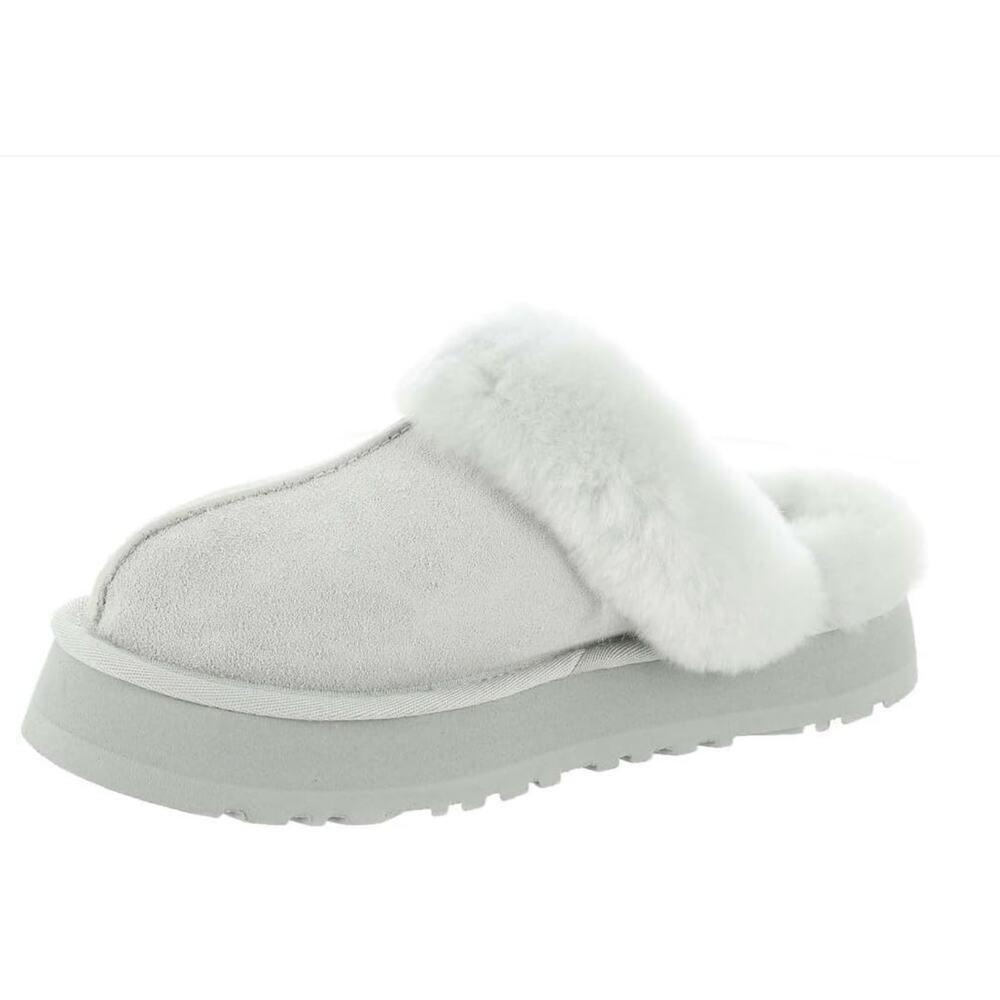 Women’s Size 9 UGG UGG DISQUETTE GOOSE Suede Shearling Fur Lined New